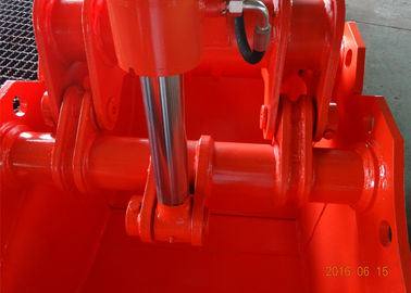 Bens grandes personalizados do cilindro da cor vermelha da garra da máquina escavadora do alcance acessório longo