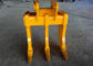 Yellow Multi Ripper Bucket Three Shank Leg Komatsu PC200 Material Recyling Purpose