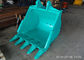 OEM Excavator Rock Bucket Two Layer Gusset Plate With Pins Brushing Strong Dimension Stable