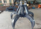 360 Degree Rotating Excavator Grab Attachment Five Cylinders Fingers Protective Gas Welding