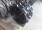 preto do suporte do diâmetro um do cilindro da roda 900mm da consolidação da máquina escavadora da largura de 600mm