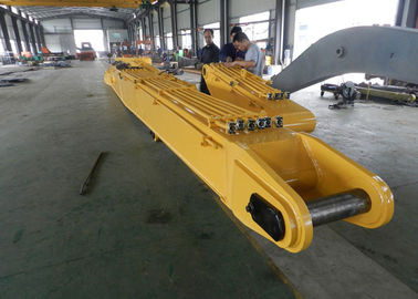 cor do amarelo de KOMATSU PC450 do braço do crescimento da máquina escavadora de 24m comprimento do crescimento de 10500 milímetros