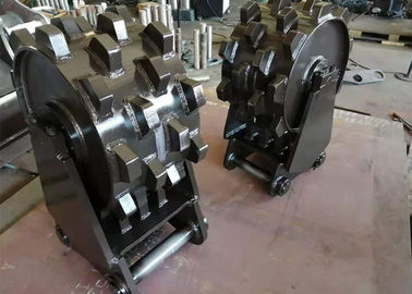 Acessório durável da máquina escavadora da roda da consolidação/compressor de aço da roda