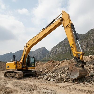 Sem contrapeso Boom de escavadeira de longo alcance projetado para movimentação de terra e escavação em condições de terreno difíceis